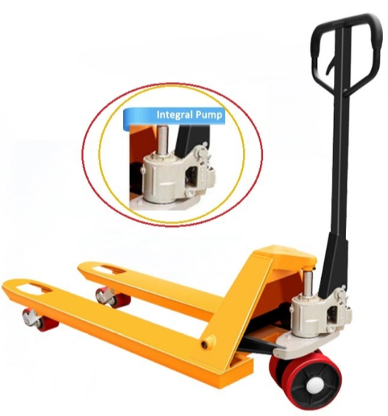 SUWAS Hydraulic Hand Pallet Truck 2500Kg. Load Capacity | CIPU Wheels | 195mm Lifting Height | 1150Fork Length